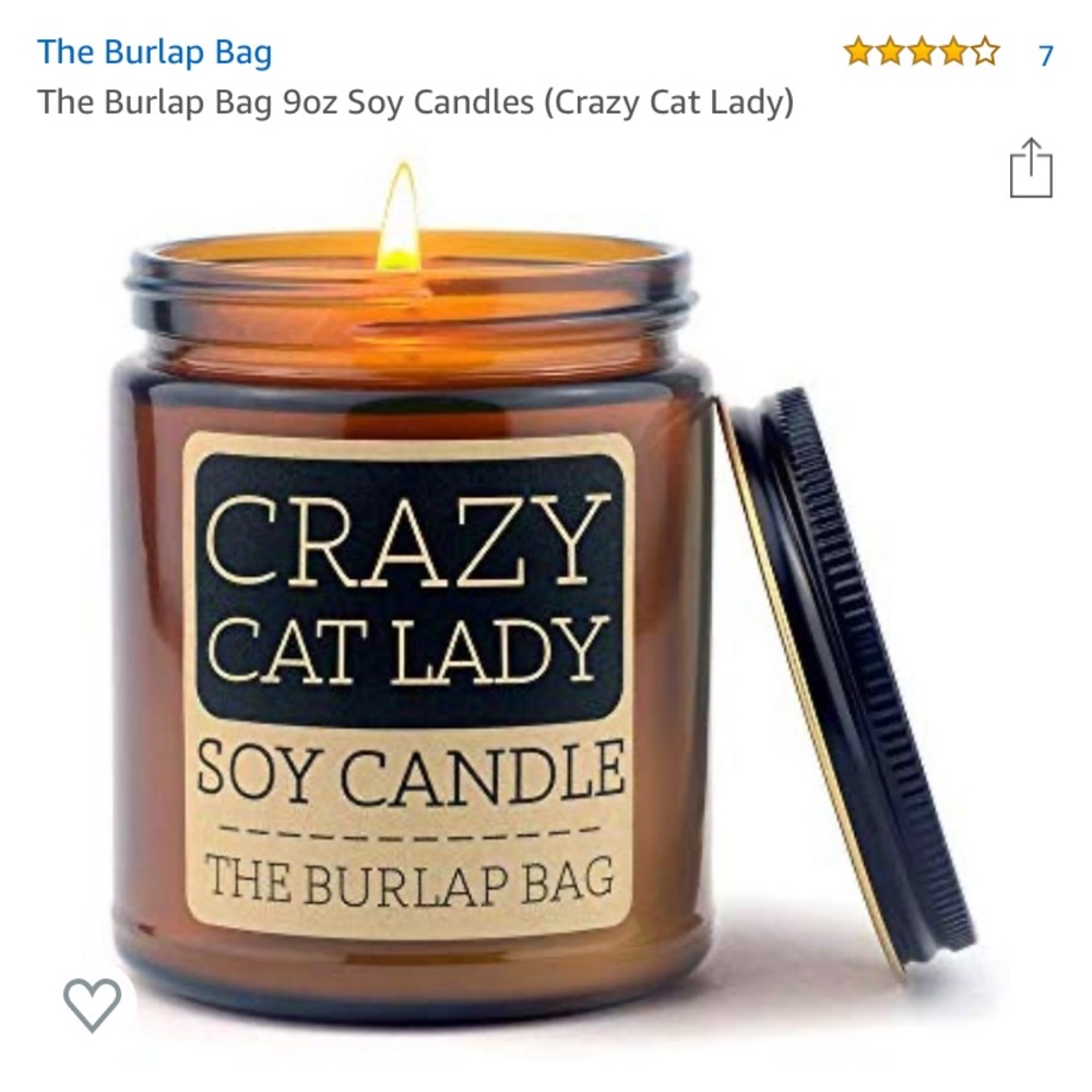 Crazy Cat Lady scented candle